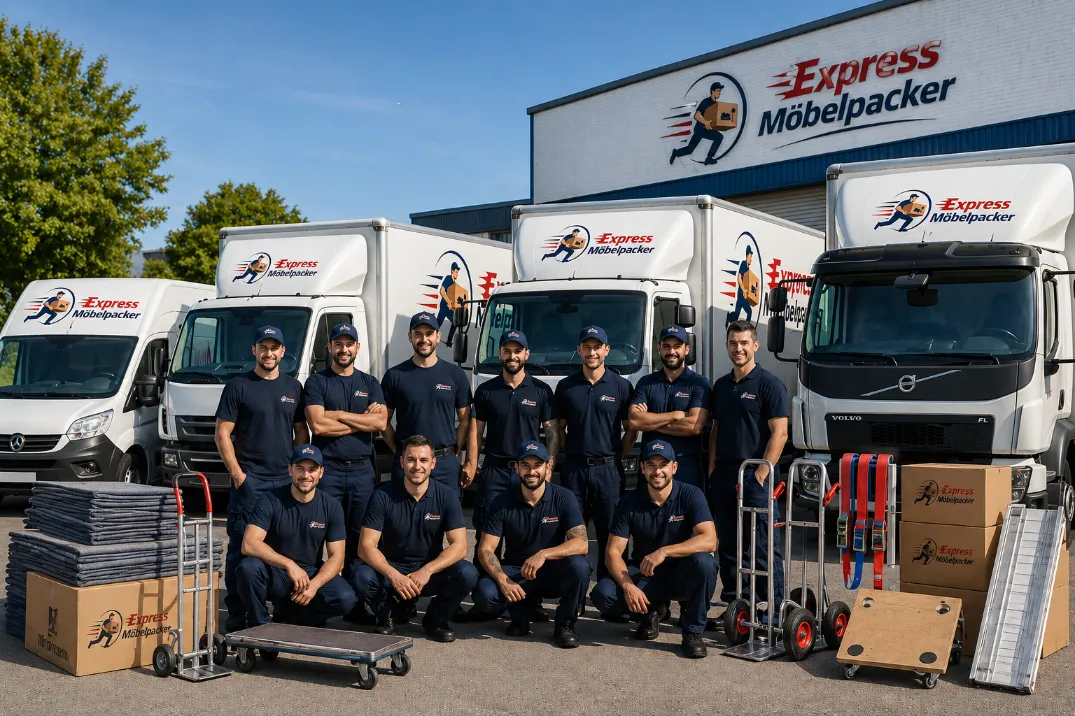 Express Möbelpacker Team beim Umzug